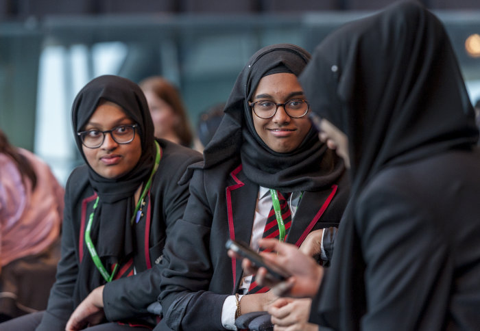 Students on The School's Challenge at City Hall