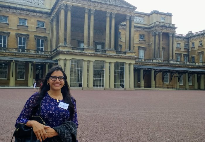 Adriana Paluszny attends afternoon tea with Prince Andrew!