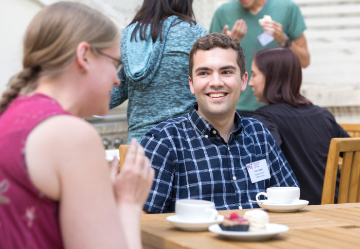 MIT student at the IROP afternoon tea