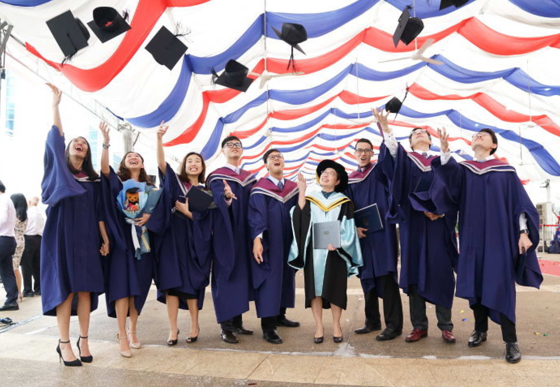 First ever graduates of the Lee Kong Chian School of Medicine