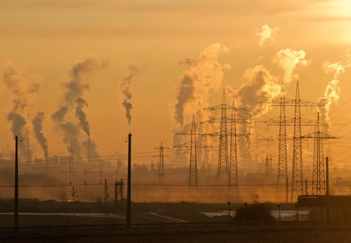 Industry pollution skyline