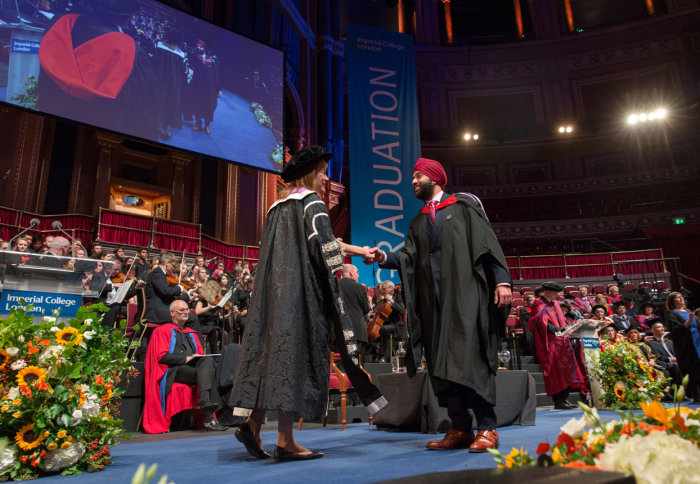 President Alice Gast at Imperial's graduation ceremony