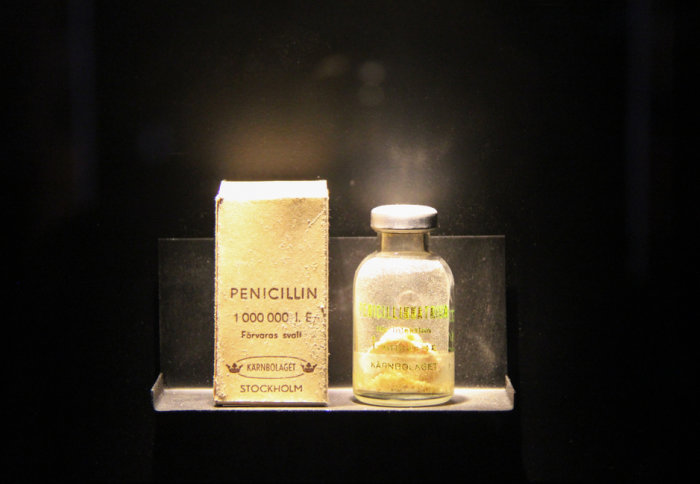 One of the first bottles of penicillin