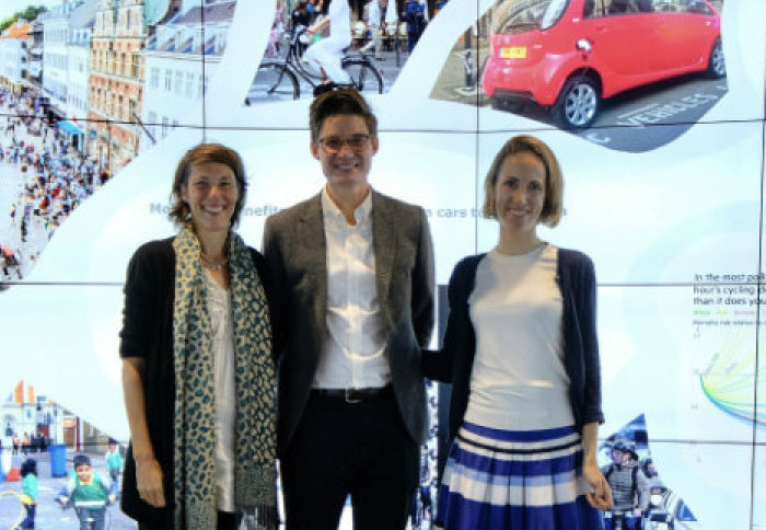Audrey de Nazelle, Marc Stettler and Laure de Preux at the WEF 2018