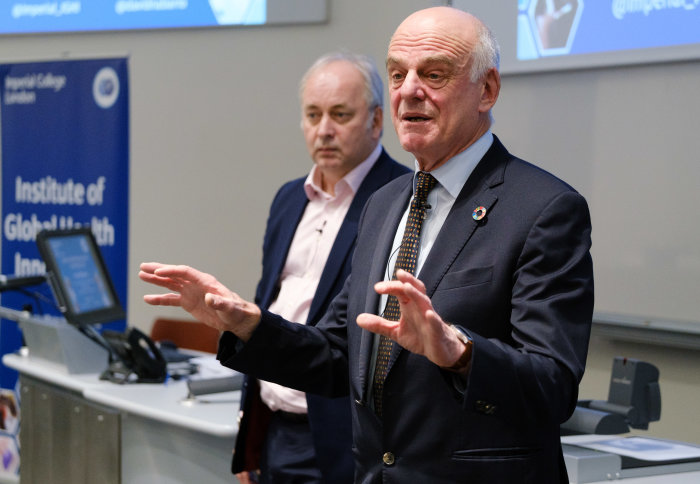 Dr David Nabarro delivering his lecture
