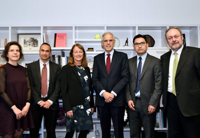 The Mexican Ambassador met with President Gast and engineering academics