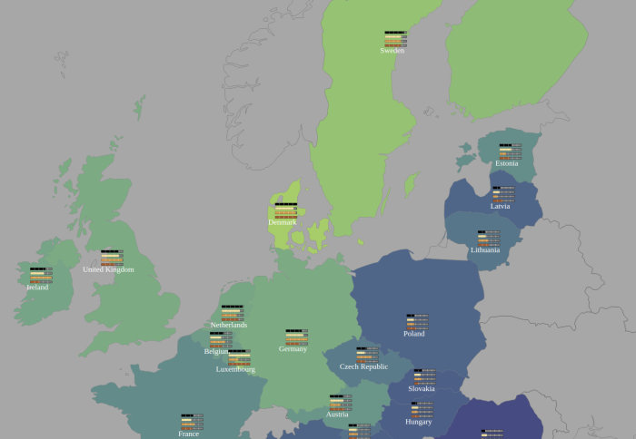 map of EU entrepreneurship hotspots