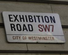Exhibition Road street sign