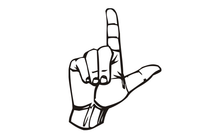 Sign Language "L"