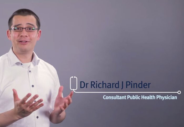 Screenshot of video with Dr Richard Pinder