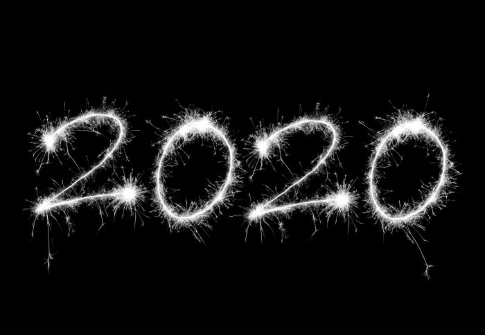 2020 written in lights