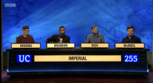 The Imperial College London student team on University Challenge