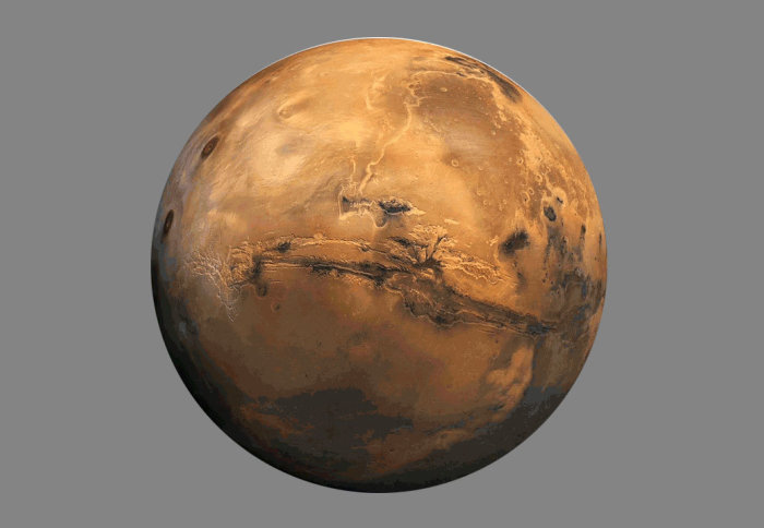 Artist's impression of Mars