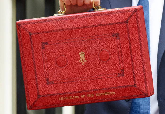 Red box carrying the UK budget