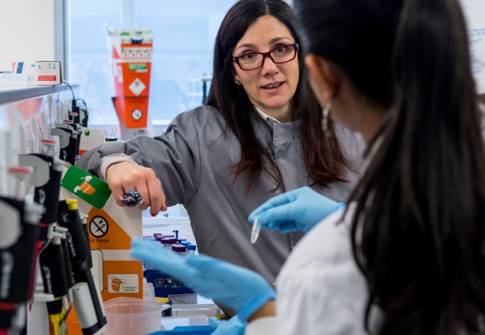 Ana Costa-Pereira in lab