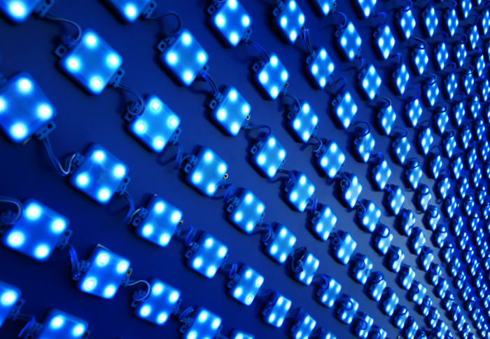 Panel of LED lights