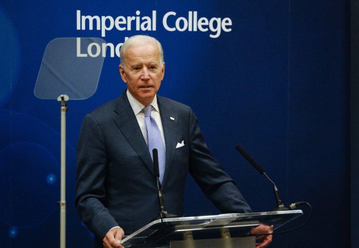 President Biden's 2018 visit to Imperial to deliver an inaugural lecture on cancer research