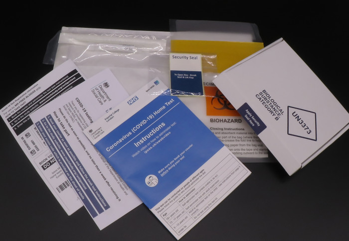 A coronavirus testing kit