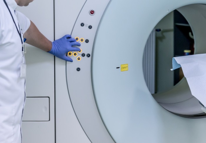 An image of an MRI scanner