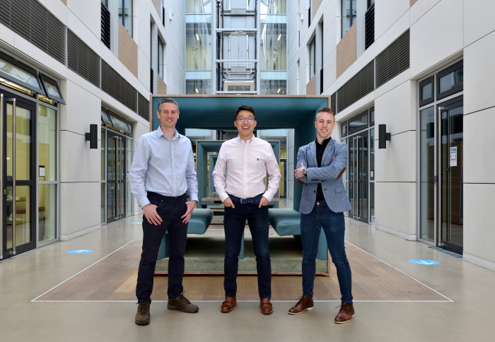 Breathe Battery Technologies' founders (left to right): Prof. Greg Offer, Dr Yan Zhao, Dr Ian Campbell