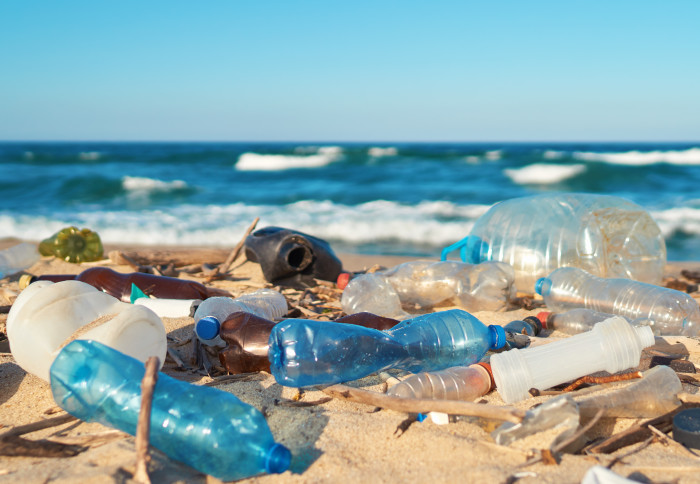 Image of plastic waste on a beach