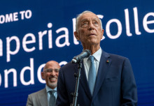 Portugal President Marcelo Rebelo de Sousa visits Imperial to see top research