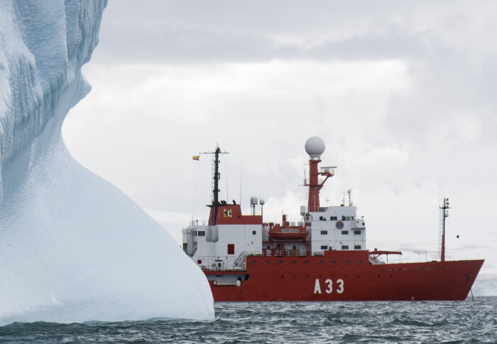 The polar research vessel Hesperides.