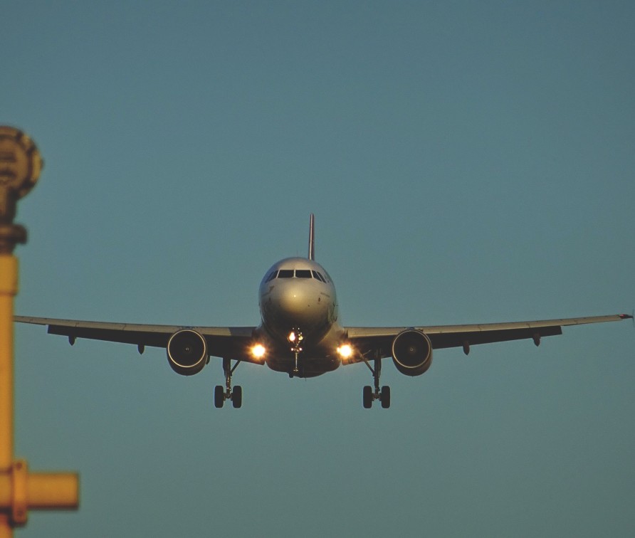 Plane landing