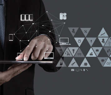 man with laptop