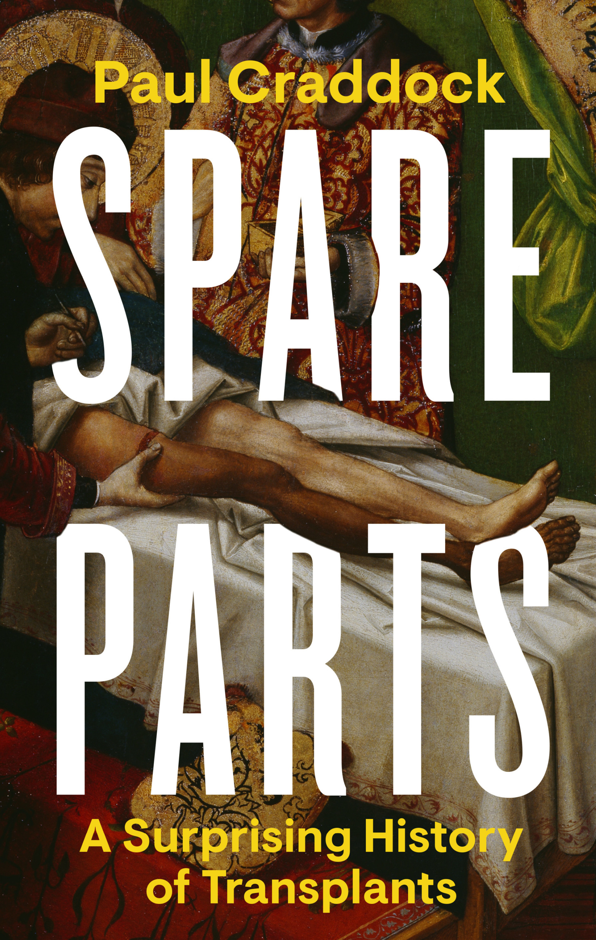 Spare Parts Book Cover - painting of an operating table
