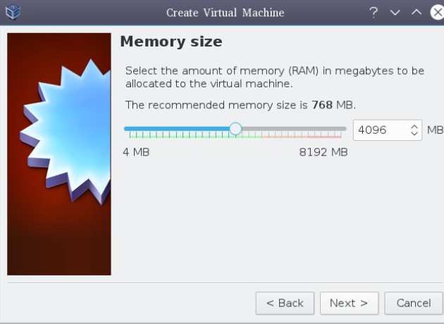 Set memory size