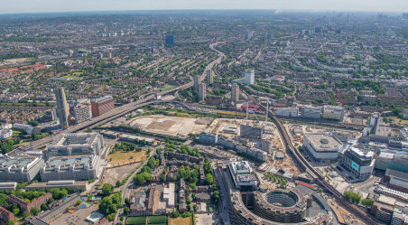 Aerial view of White City Place
