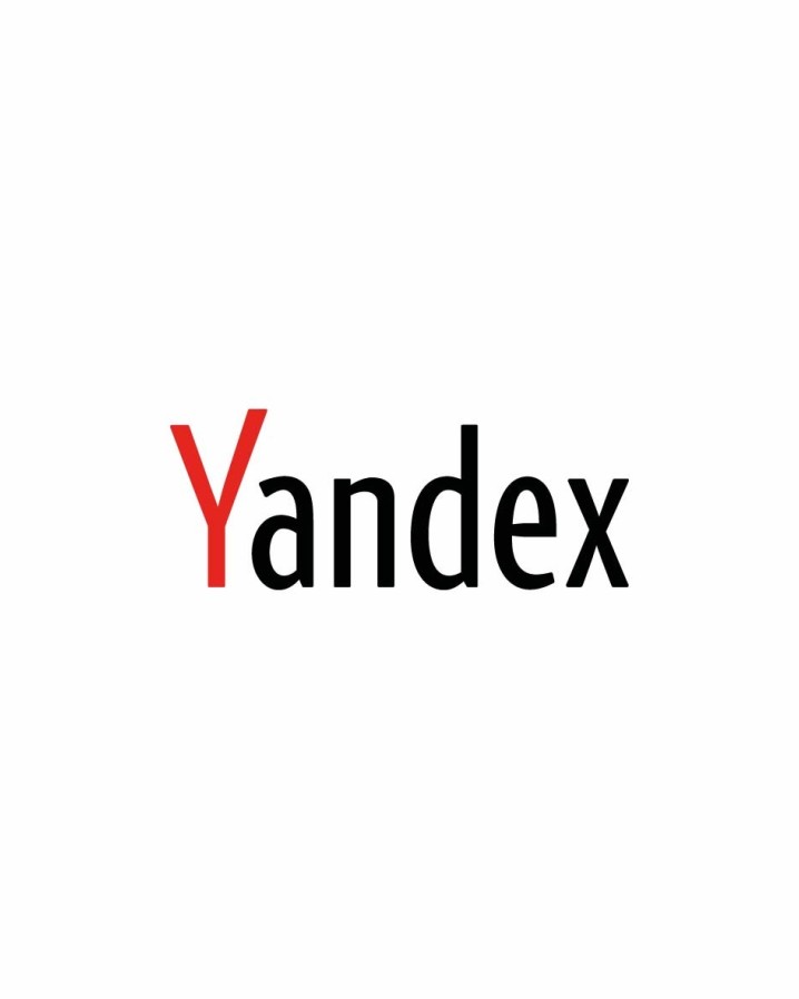 Yandex logo: black and red sans serif lettering on a white background