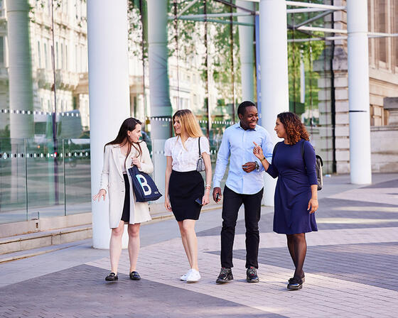 MSc students on campus