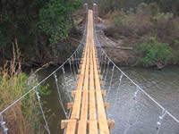 The finished bridge in Malawi 2007