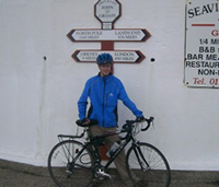 Day one, setting off from John O'Groats