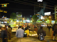 La Paz at night