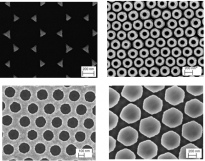 Variuos metal nanosrtuctures by colloidal lithography