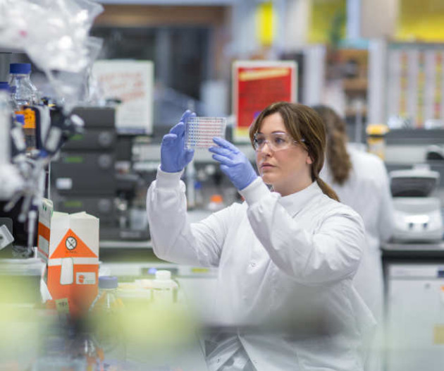 Imperial female student in a lab 