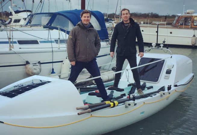 Ted and Jack on their boat