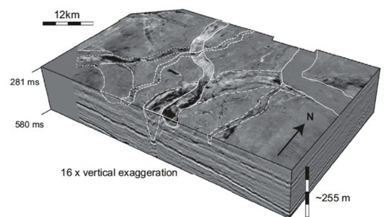 Cross-cutting tunnel valleys