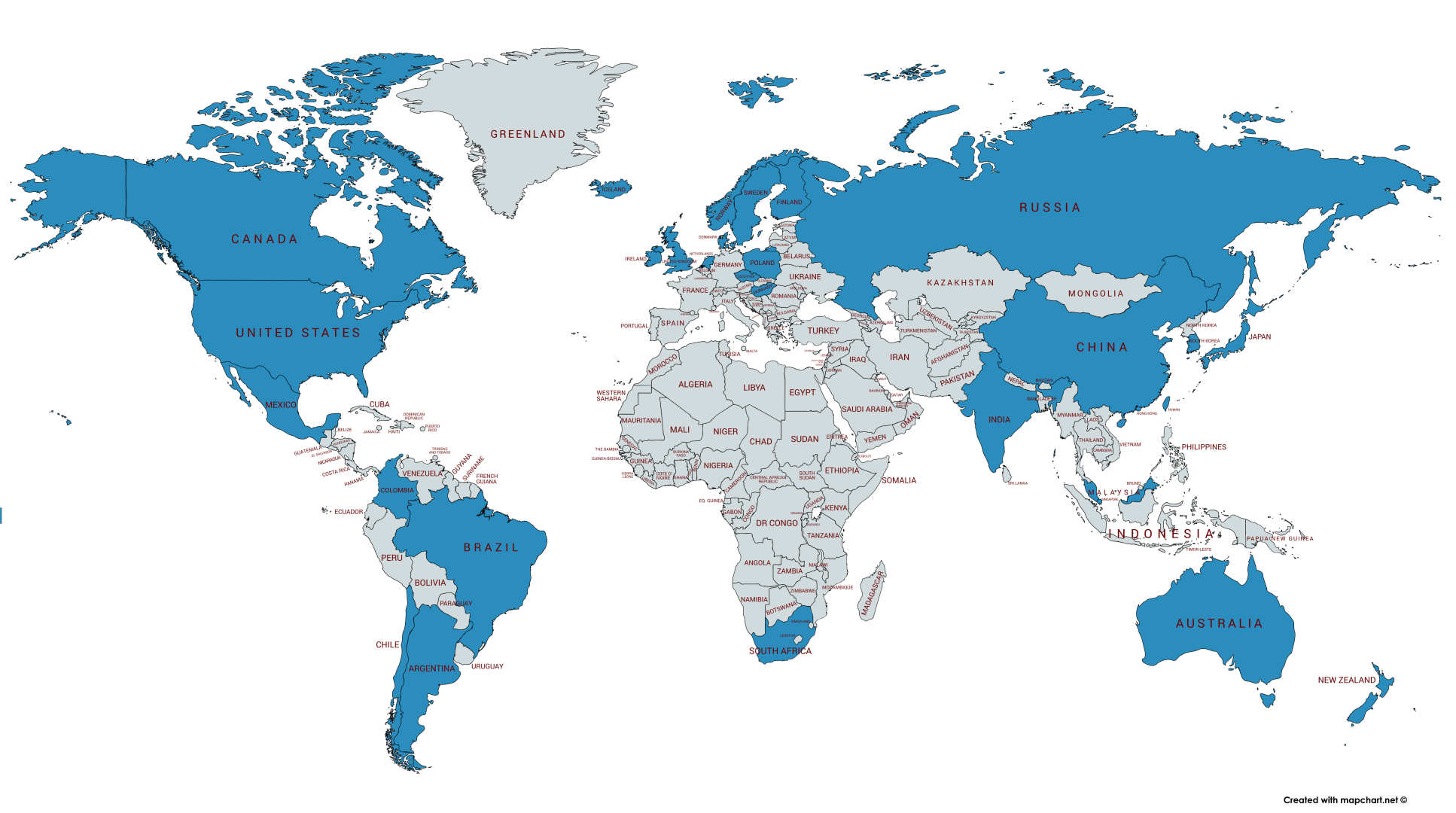 map of world