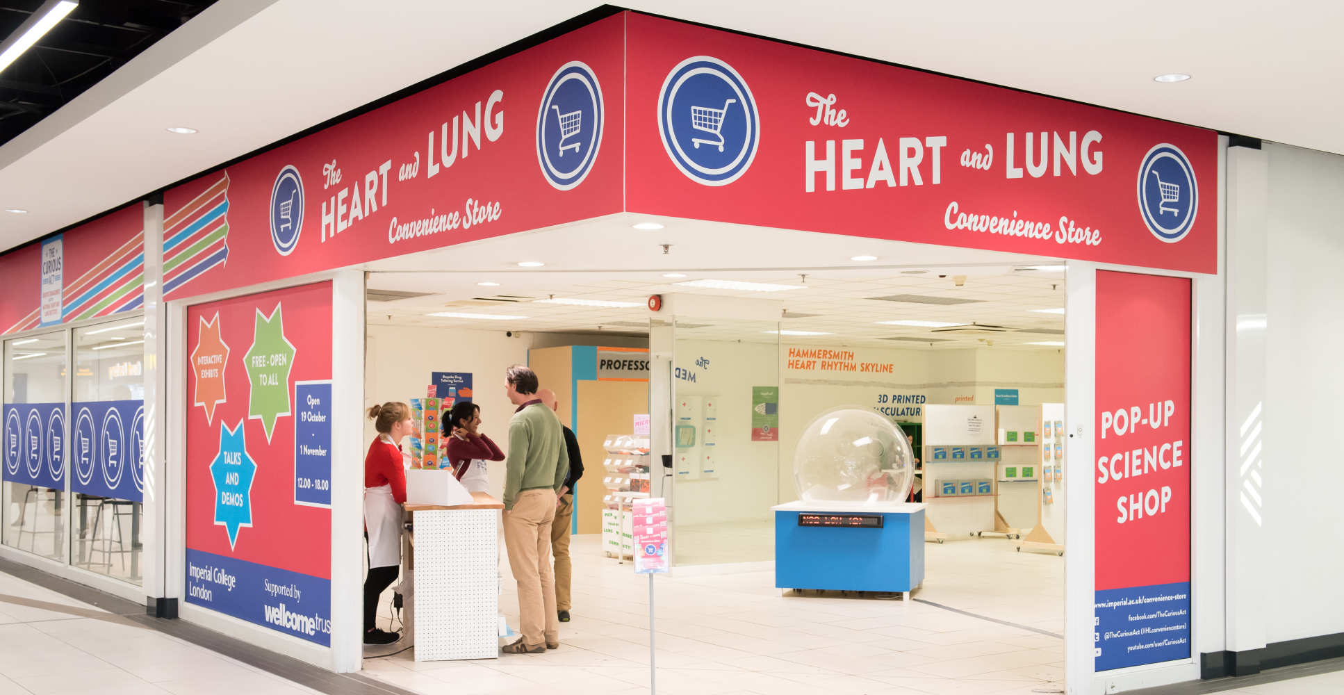 Exterior heart and lung convenience store