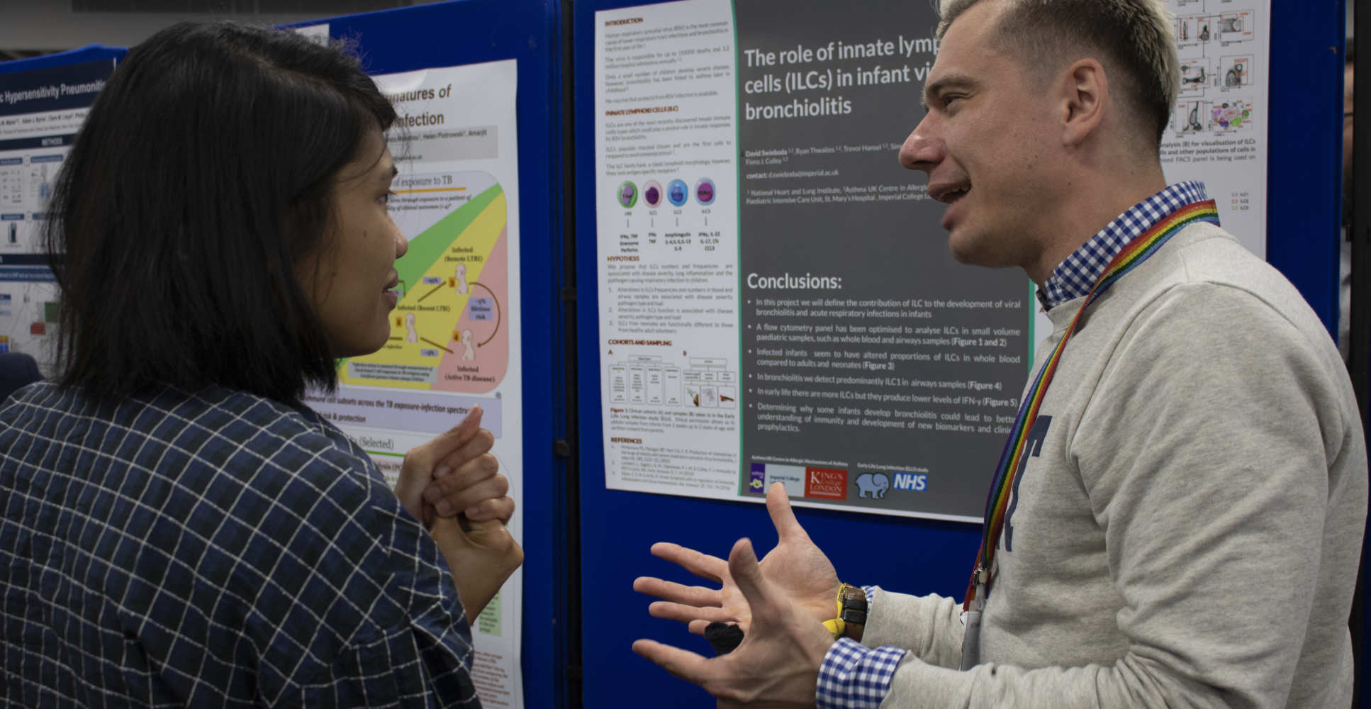 Poster presentation by researcher