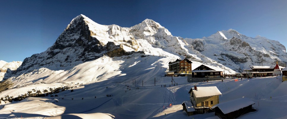 mountains switzerland covered in snow