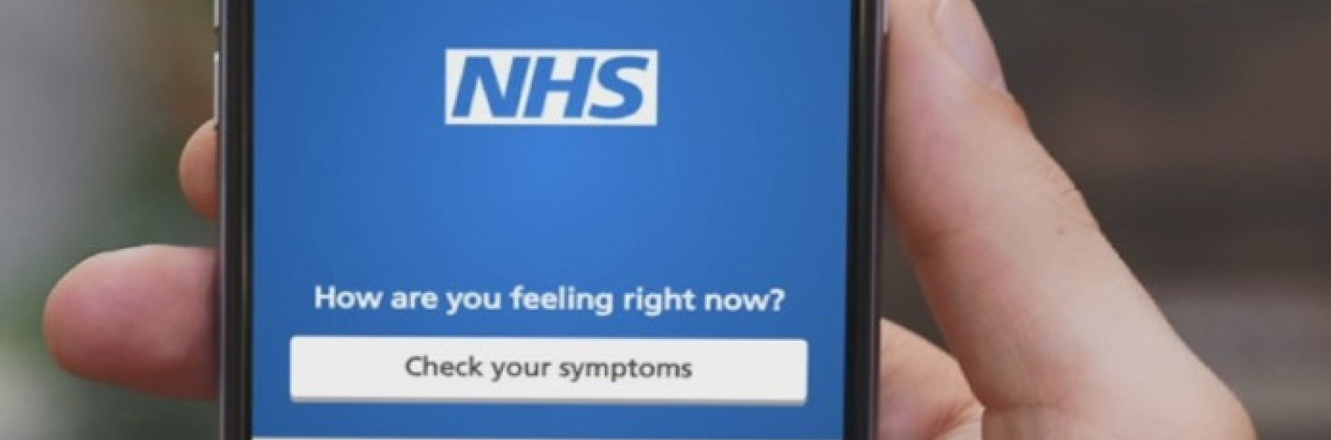 NHS app on a phone