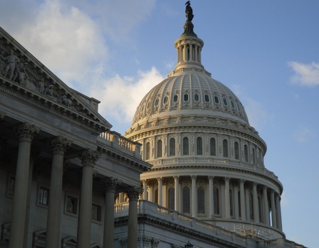 close up of US Capitol Building, Washington
