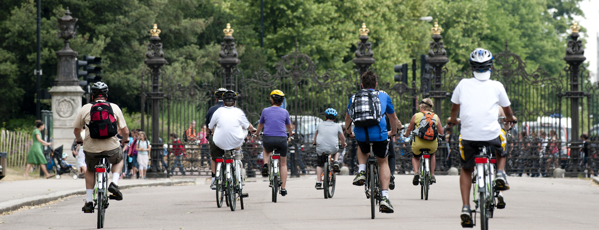 Cyclists in Hyde Park