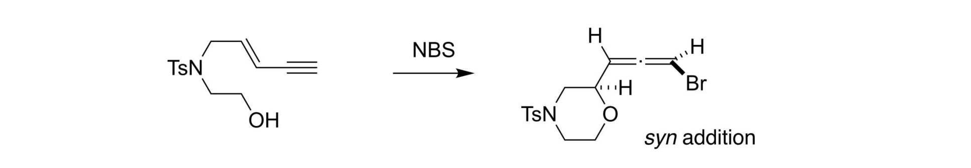 The Stereochemical Course of Bromoetherification of Enynes