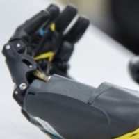 Close-up photo of a robotic arm